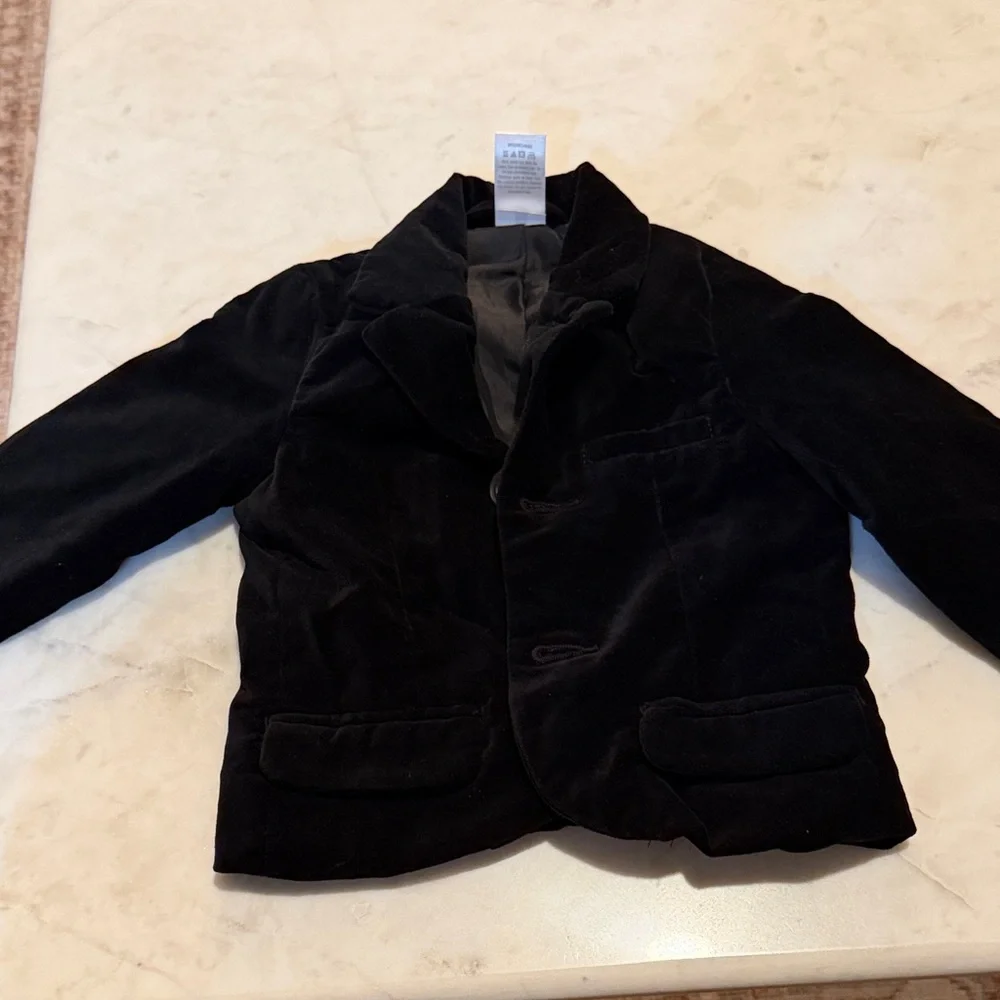 NEW GYMBOREE‎ Black Velvet Jacket 12-18m